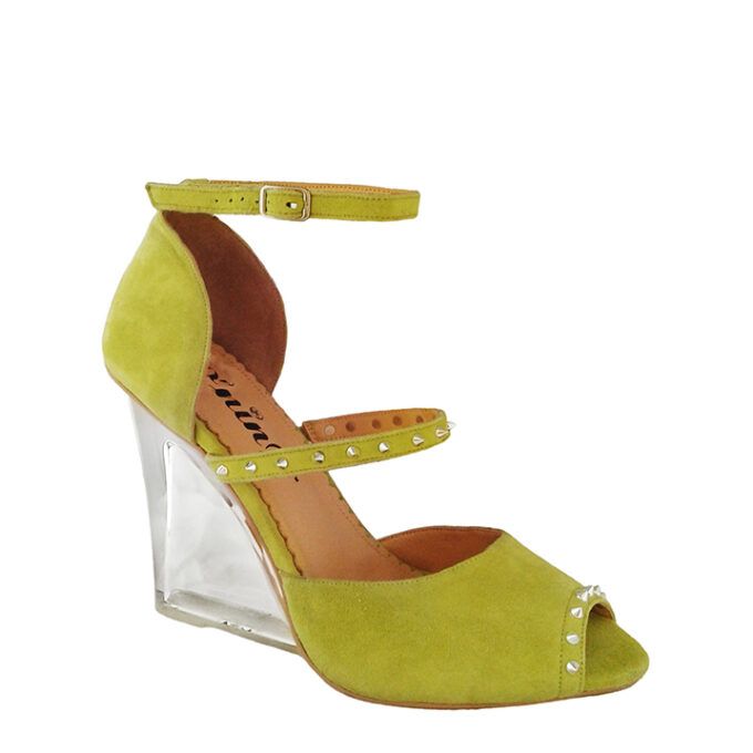 SUEDE TURUNKU SPIKE PLEXI PUMP